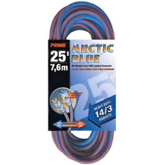 LT530725 Arctic Blue All-Weather Locking Extension Cord, 25 Feet