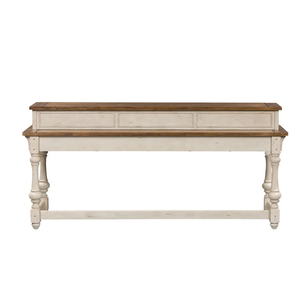 Morgan Creek White Console Bar Table