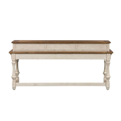 Morgan Creek White Console Bar Table