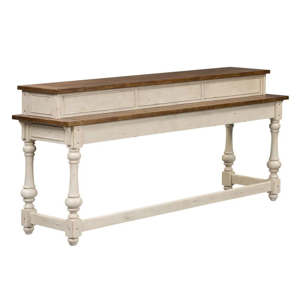 Morgan Creek White Console Bar Table