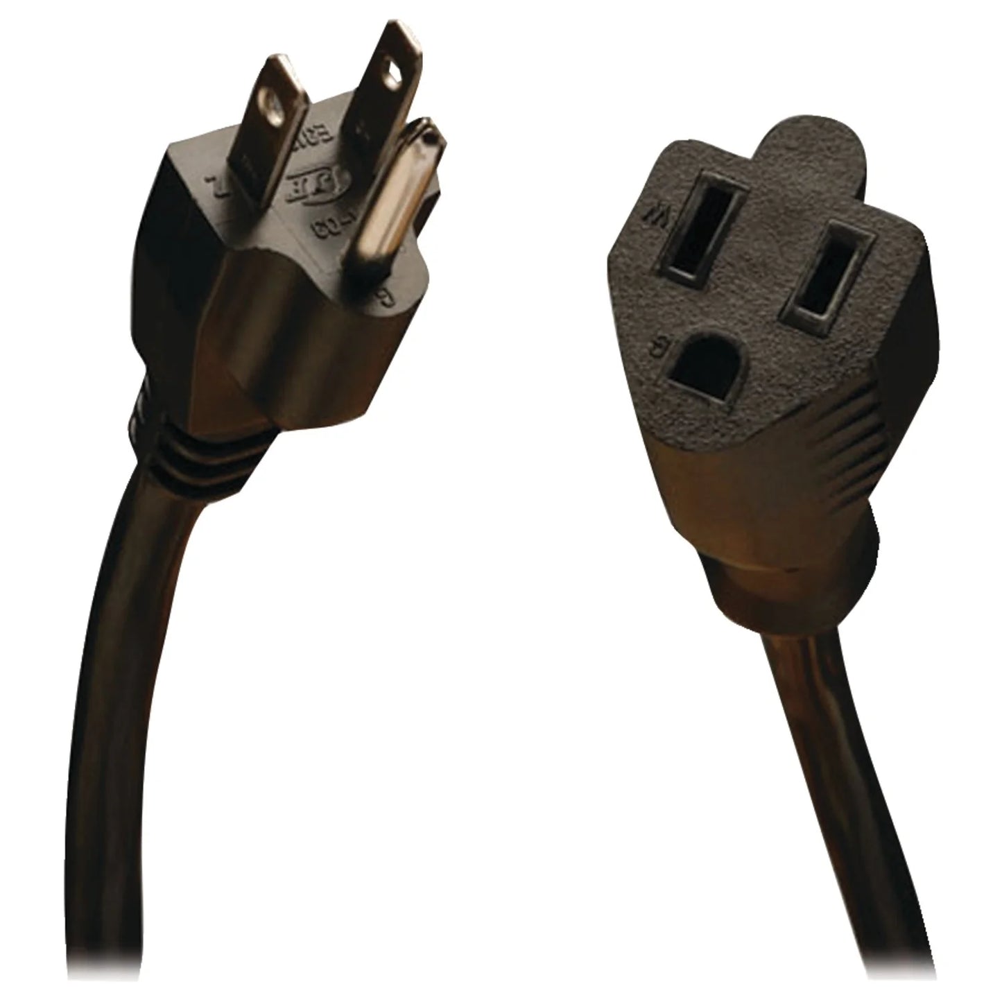 Model P022-025 25 Ft. Power Extension Cord, NEMA 5-15P to NEMA 5-15R - 10A, 120V, 18 AWG, 25 Ft. Black