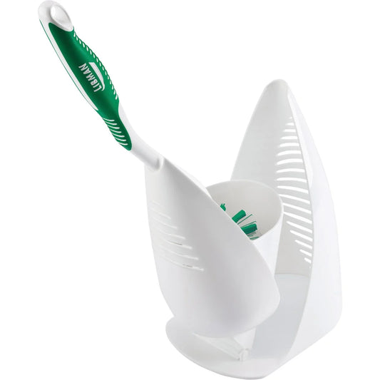 Premium Angled Toilet Bowl Brush and Caddy